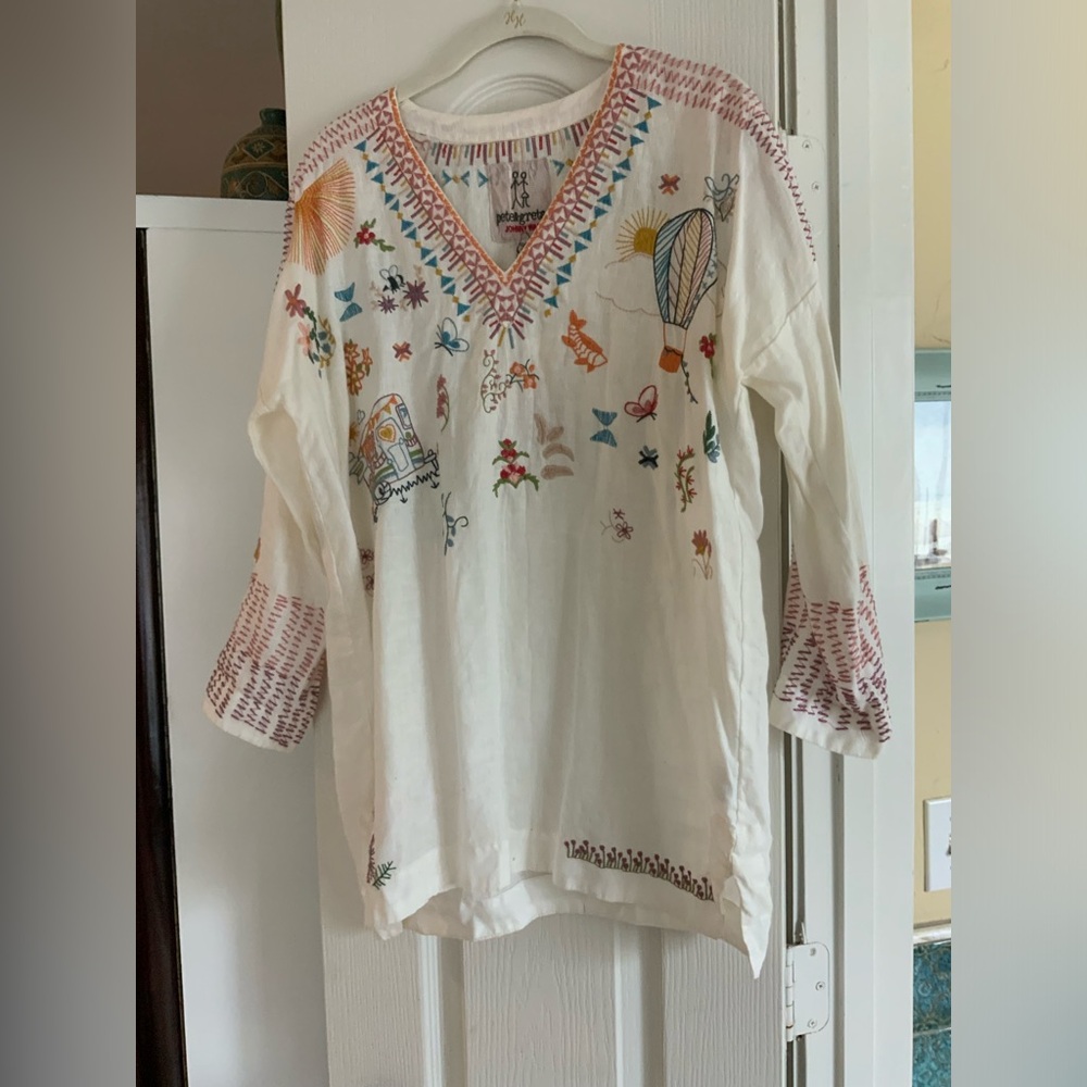Johnny was linen tunic